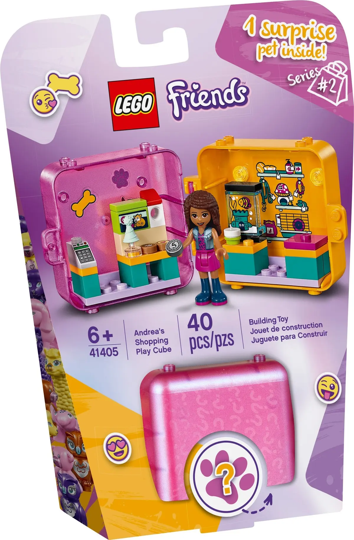 LEGO Friends 41405 Andrea's Shopping Play Cube set, image 2