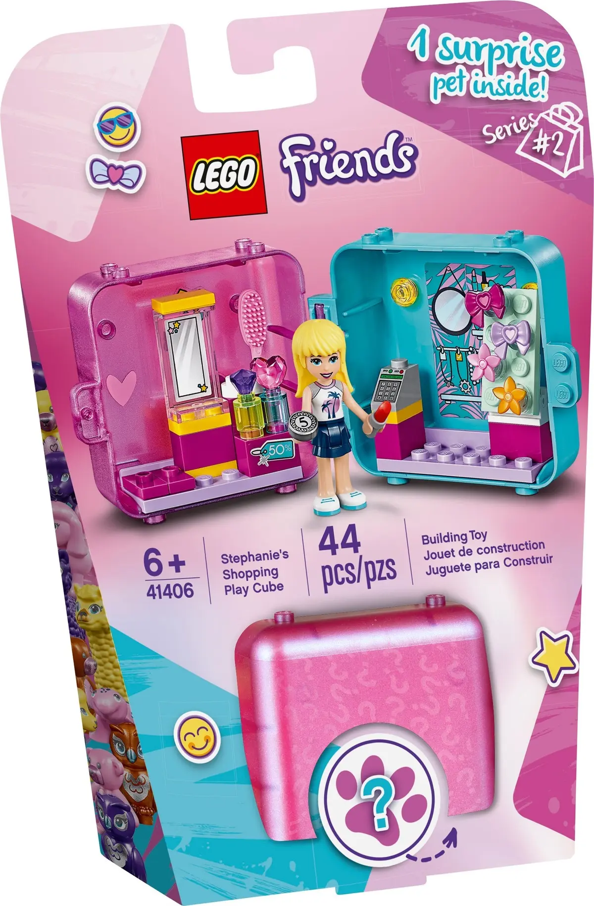 LEGO Friends 41406 Stephanie's Shopping Play Cube set, image 2