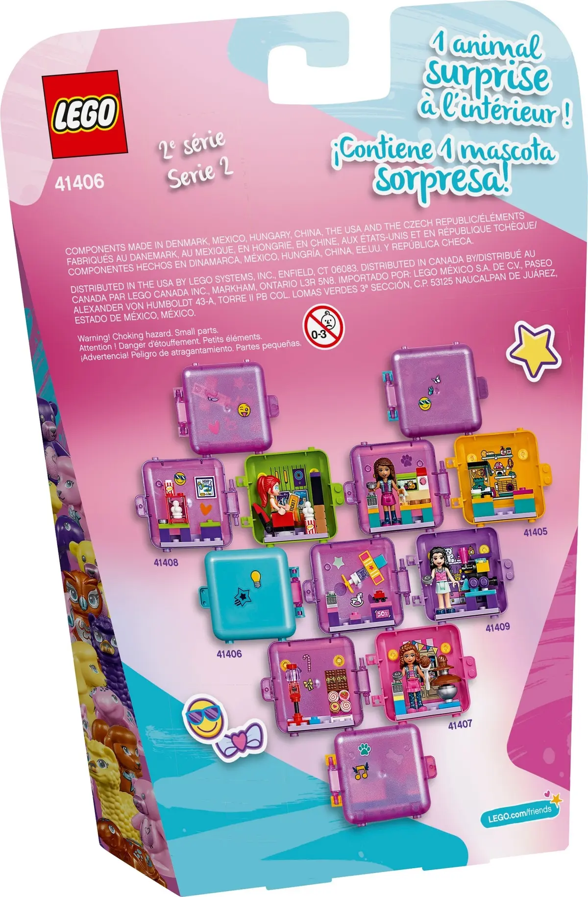 LEGO Friends 41406 Stephanie's Shopping Play Cube set, image 4