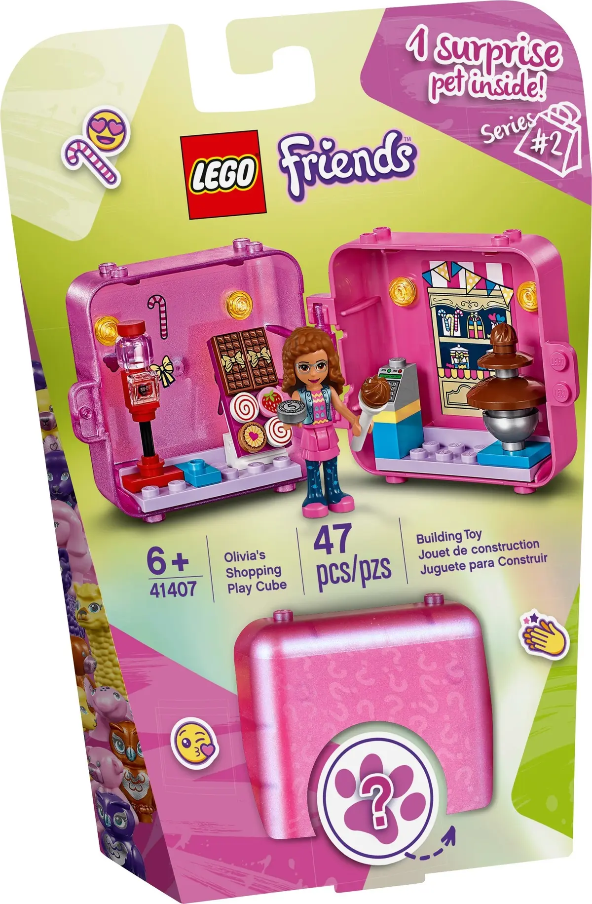 LEGO Friends 41407 Olivia's Shopping Play Cube set, image 2