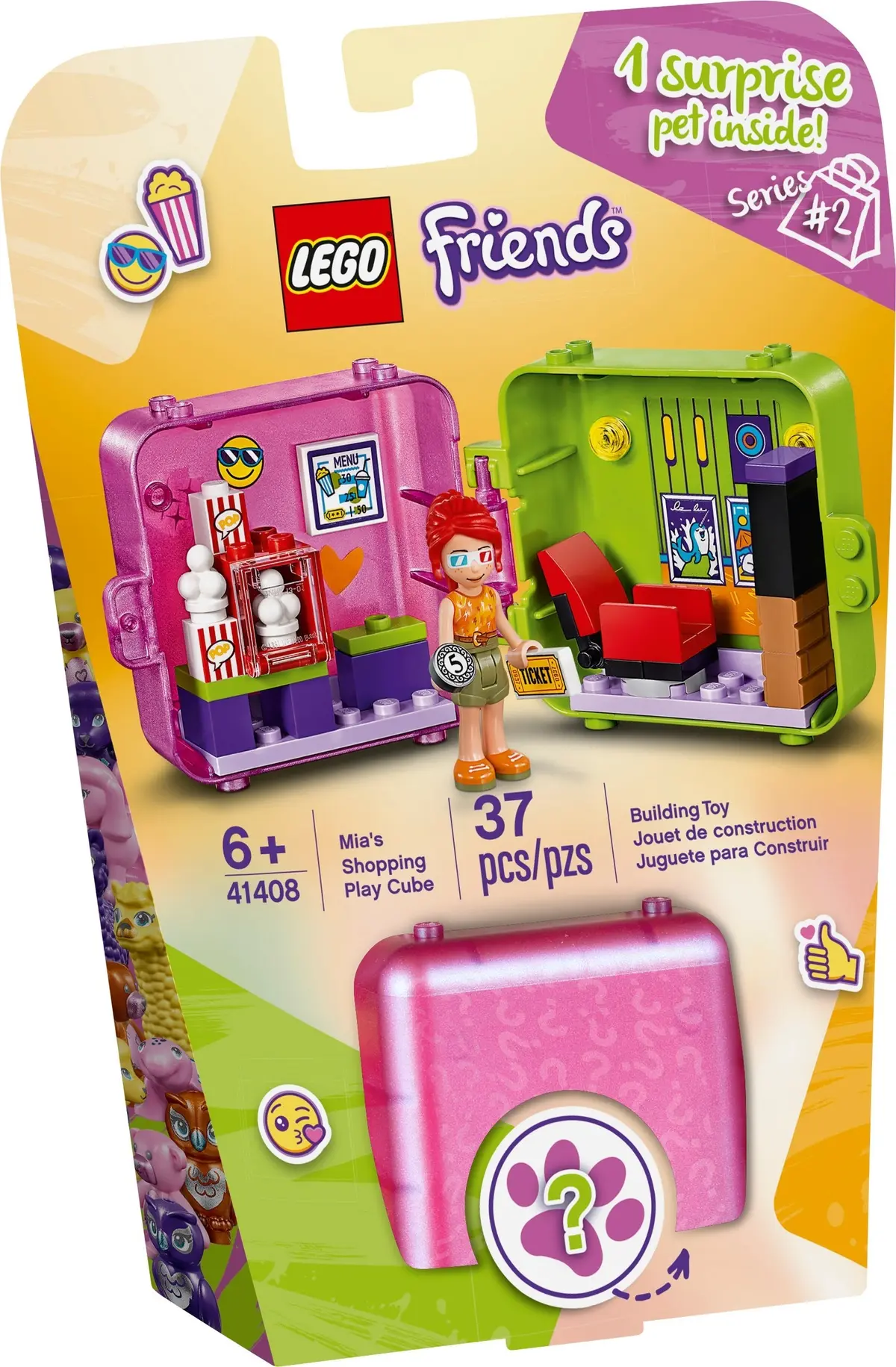 LEGO Friends 41408 Mia's Shopping Play Cube set, image 2