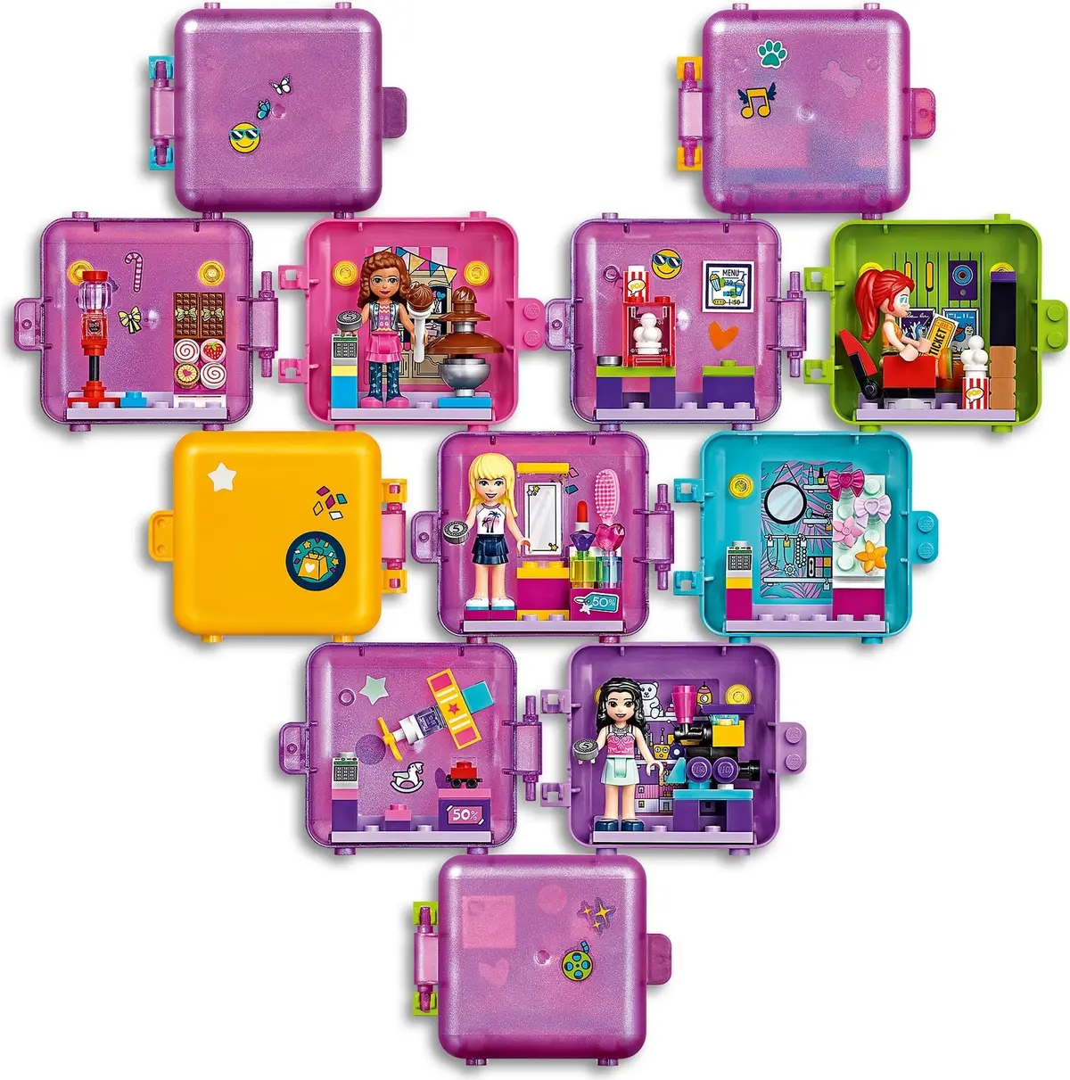 LEGO Friends 41409 Emma's Shopping Play Cube set, image 3