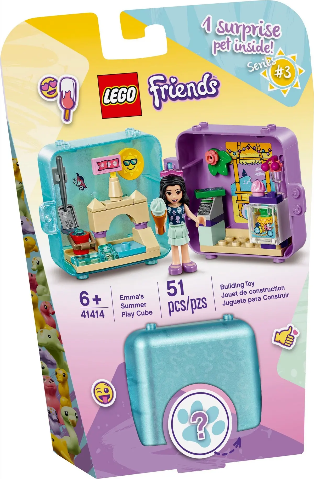 LEGO Friends 41414 Emma's Summer Play Cube set, image 2