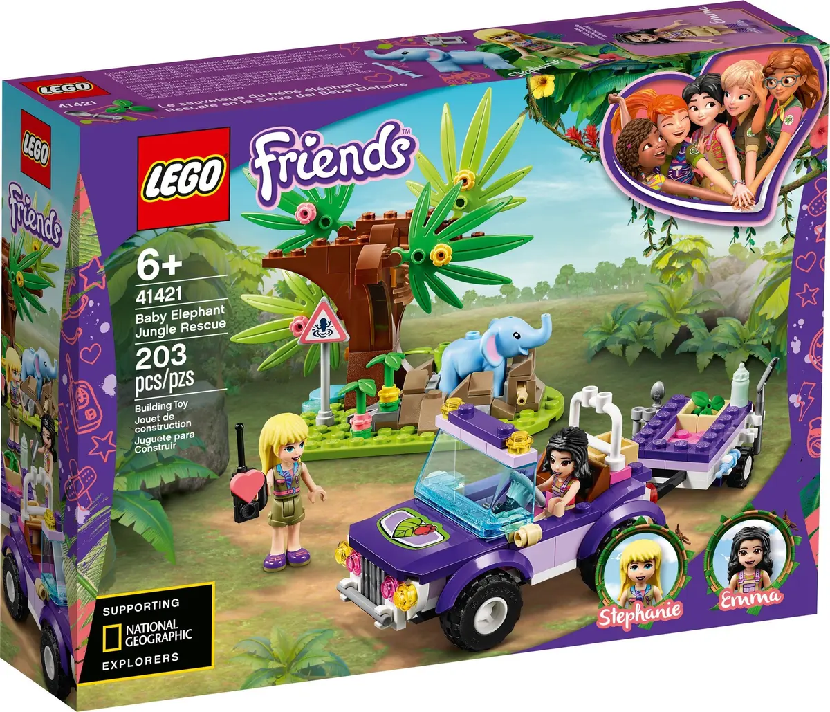 LEGO Friends 41421 Baby Elephant Jungle Rescue set, image 2