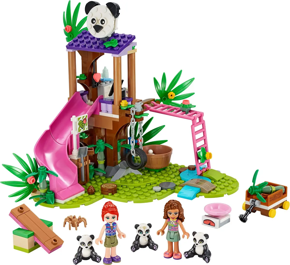 LEGO Friends 41422 Panda Jungle Tree House set