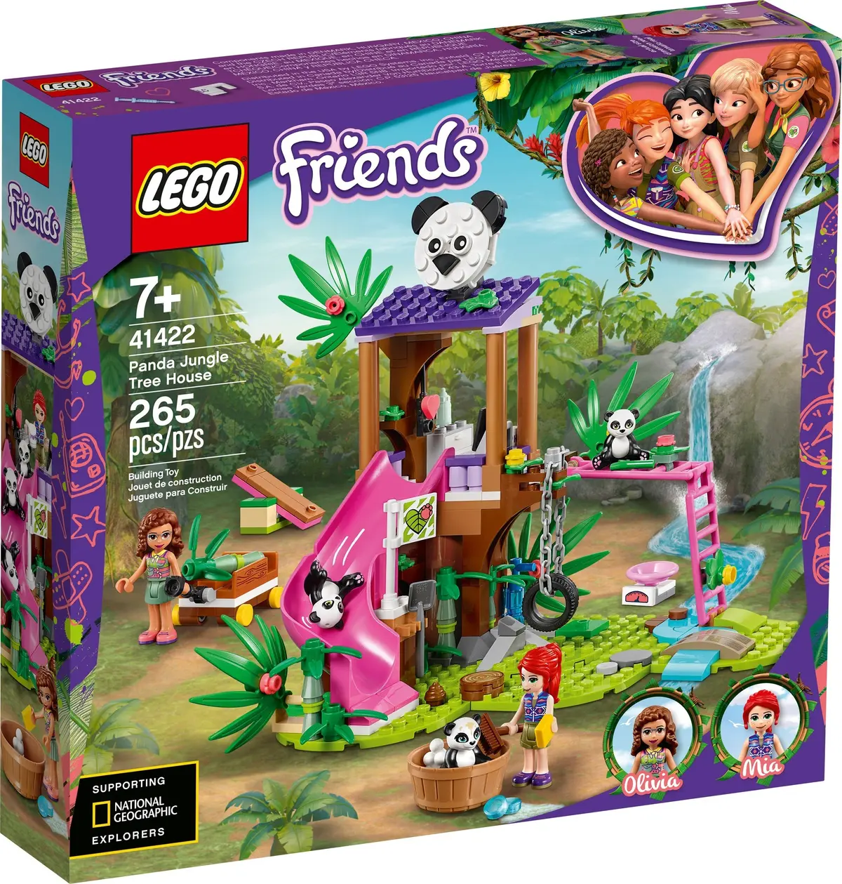 LEGO Friends 41422 Panda Jungle Tree House set, image 2