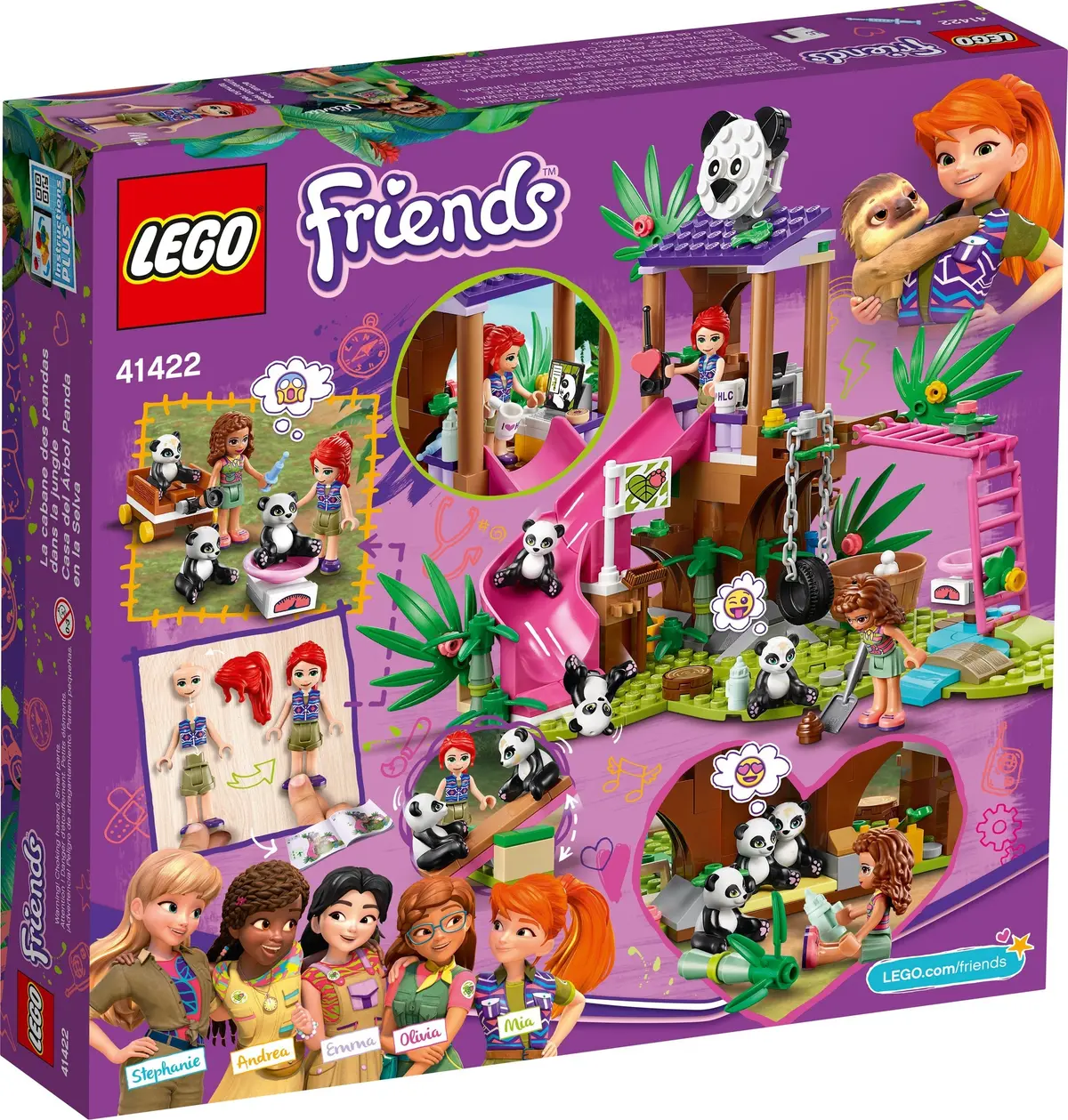 LEGO Friends 41422 Panda Jungle Tree House set, image 10