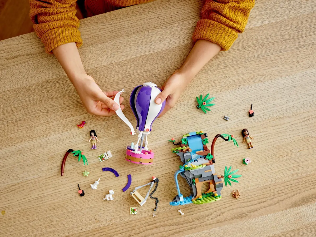 LEGO Friends 41423 Tiger Hot Air Balloon Jungle Rescue set, image 12