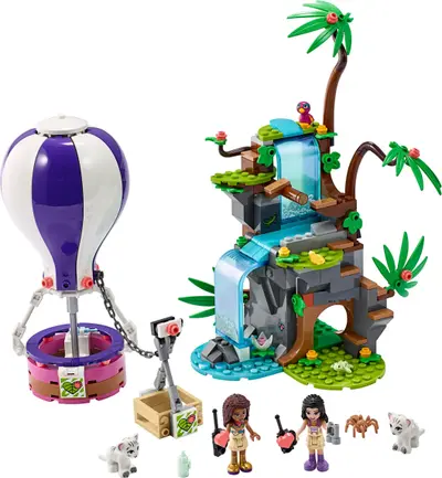 LEGO Friends 41423 Tiger Hot Air Balloon Jungle Rescue set