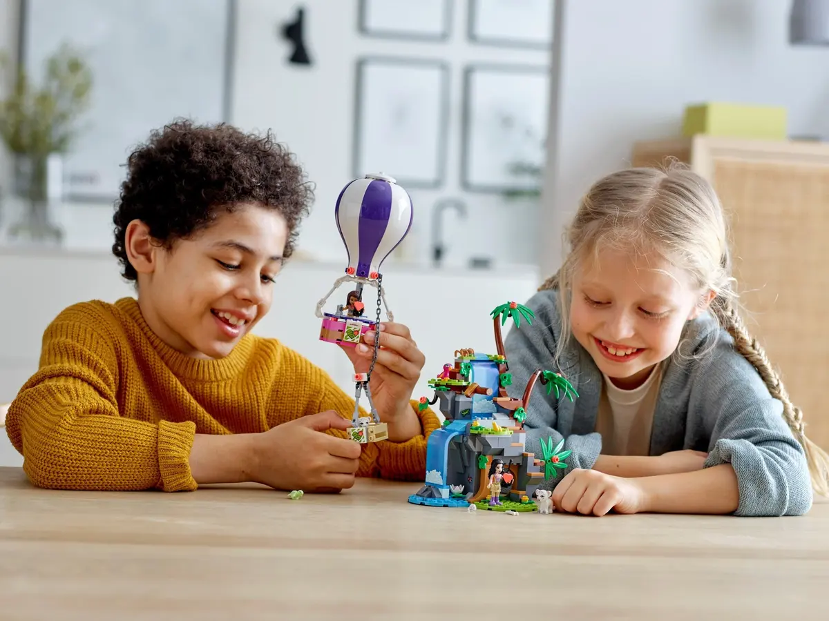 LEGO Friends 41423 Tiger Hot Air Balloon Jungle Rescue set, image 3