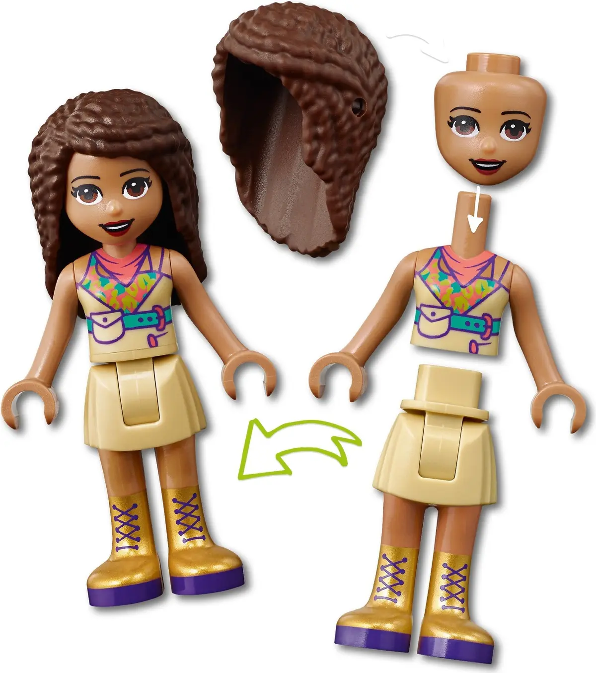 LEGO Friends 41423 Tiger Hot Air Balloon Jungle Rescue set, image 8
