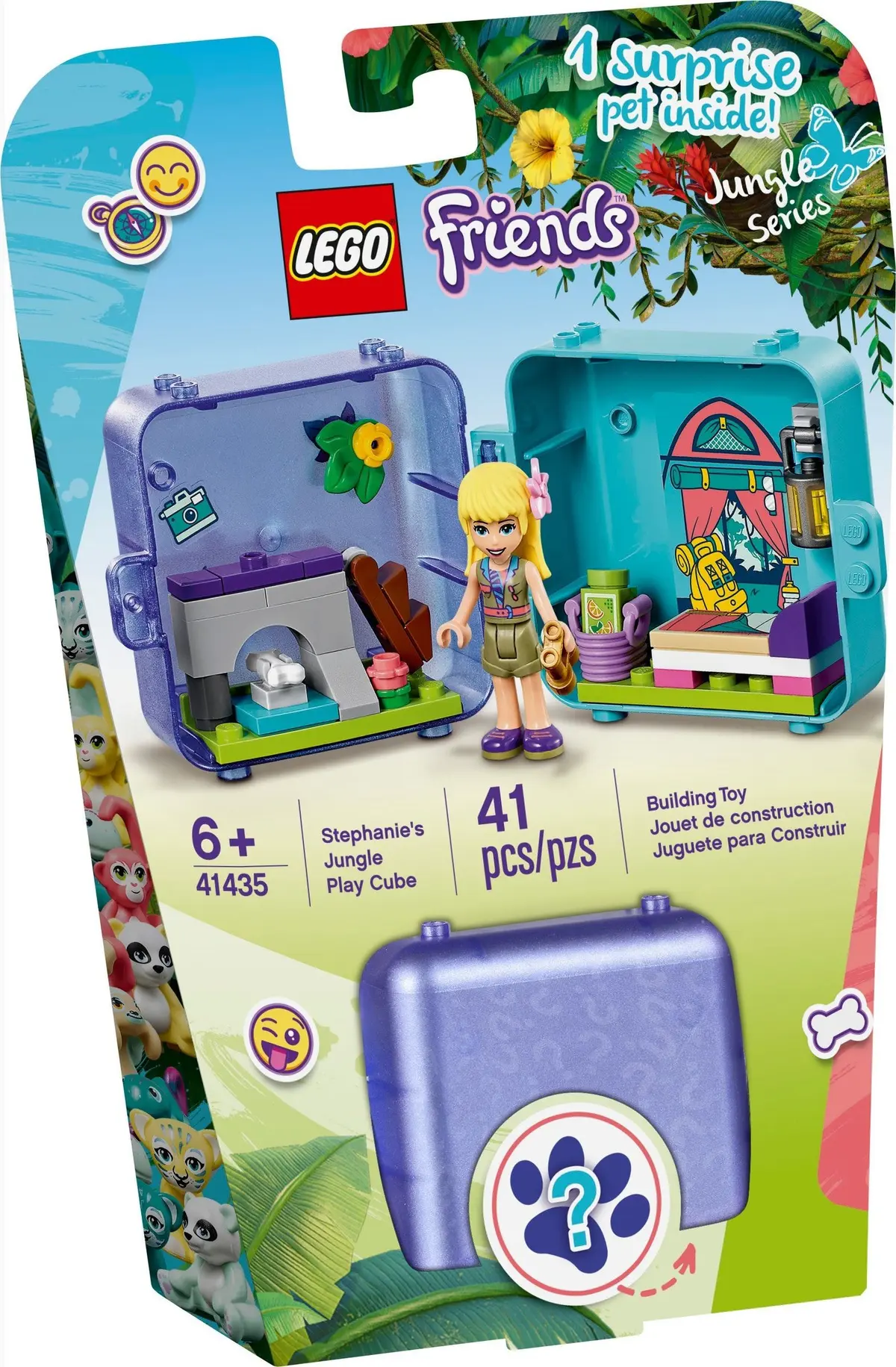 LEGO Friends 41435 Stephanie's Jungle Play Cube set, image 2