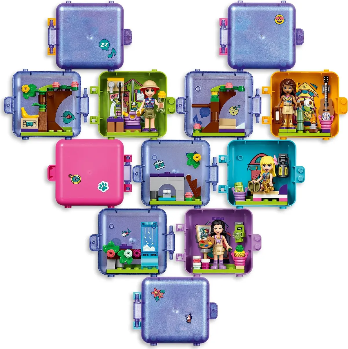 LEGO Friends 41436 Olivia's Jungle Play Cube set, image 4