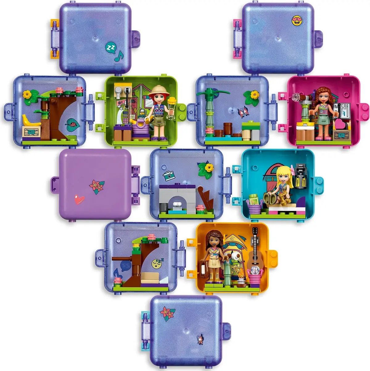 LEGO Friends 41438 Emma's Jungle Play Cube set, image 4