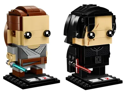 LEGO BrickHeadz 41489 Rey & Kylo Ren set