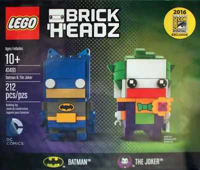 LEGO BrickHeadz 41491 Batman & The Joker set