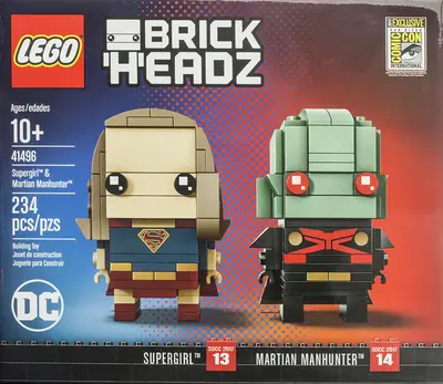 LEGO BrickHeadz 41496 Supergirl & Martian Manhunter set