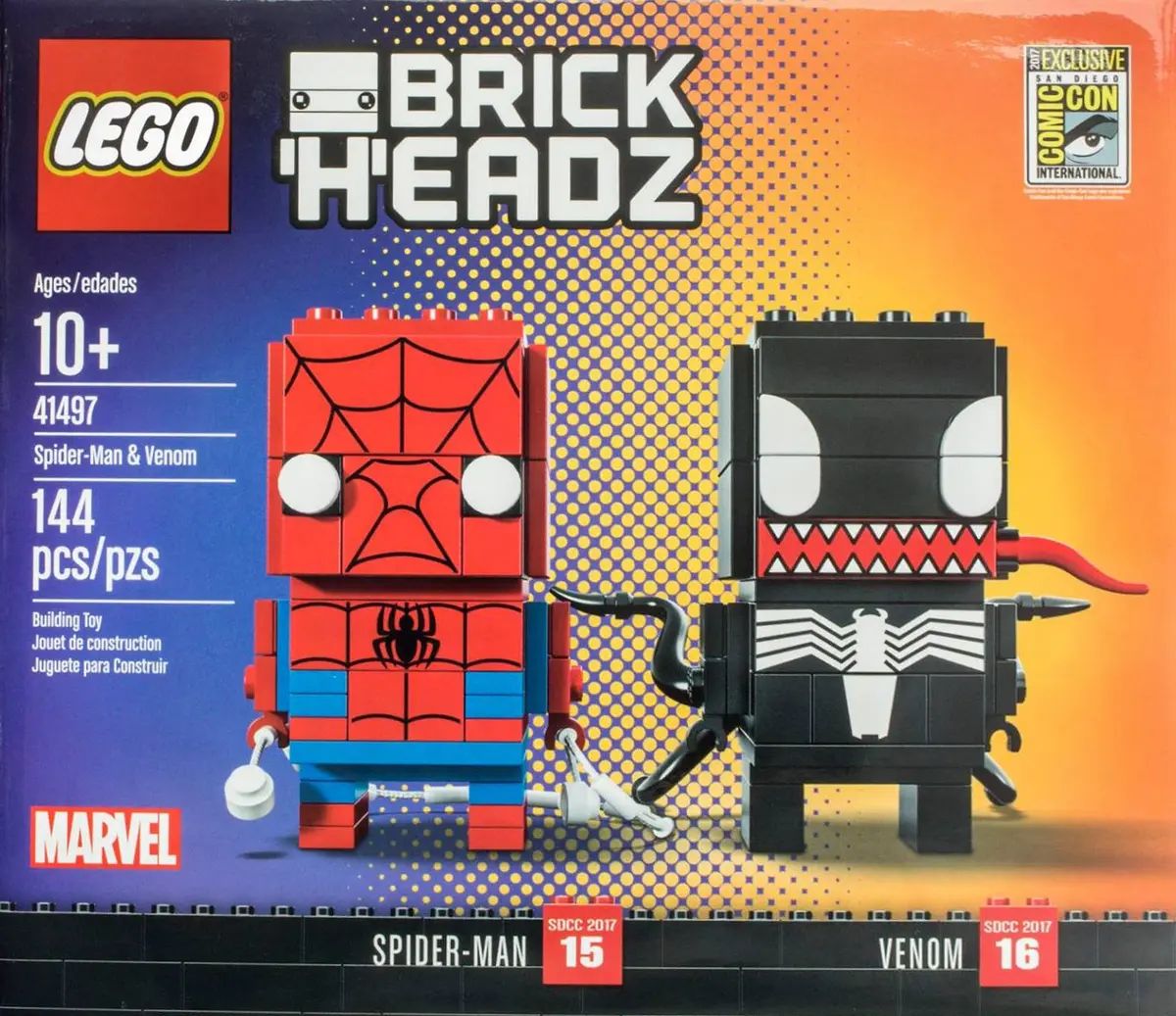 LEGO BrickHeadz 41497 Spider-Man & Venom set