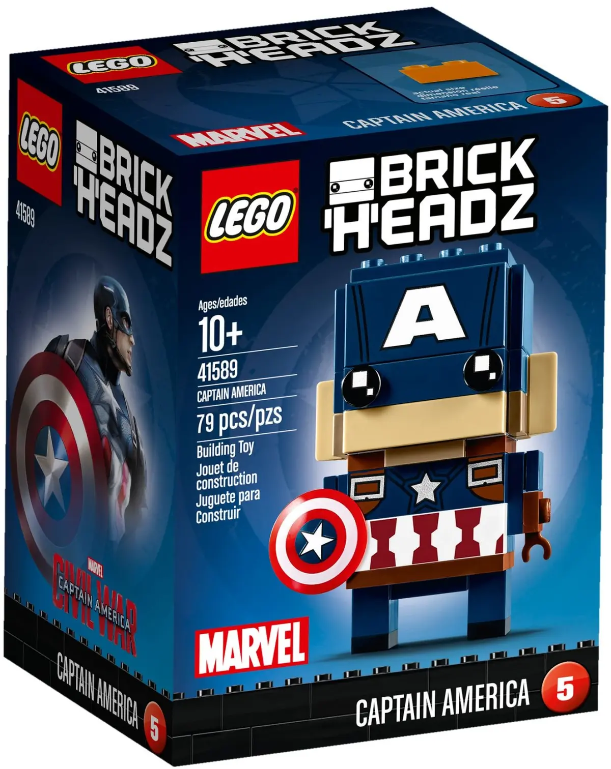LEGO BrickHeadz 41589 Captain America set, image 2