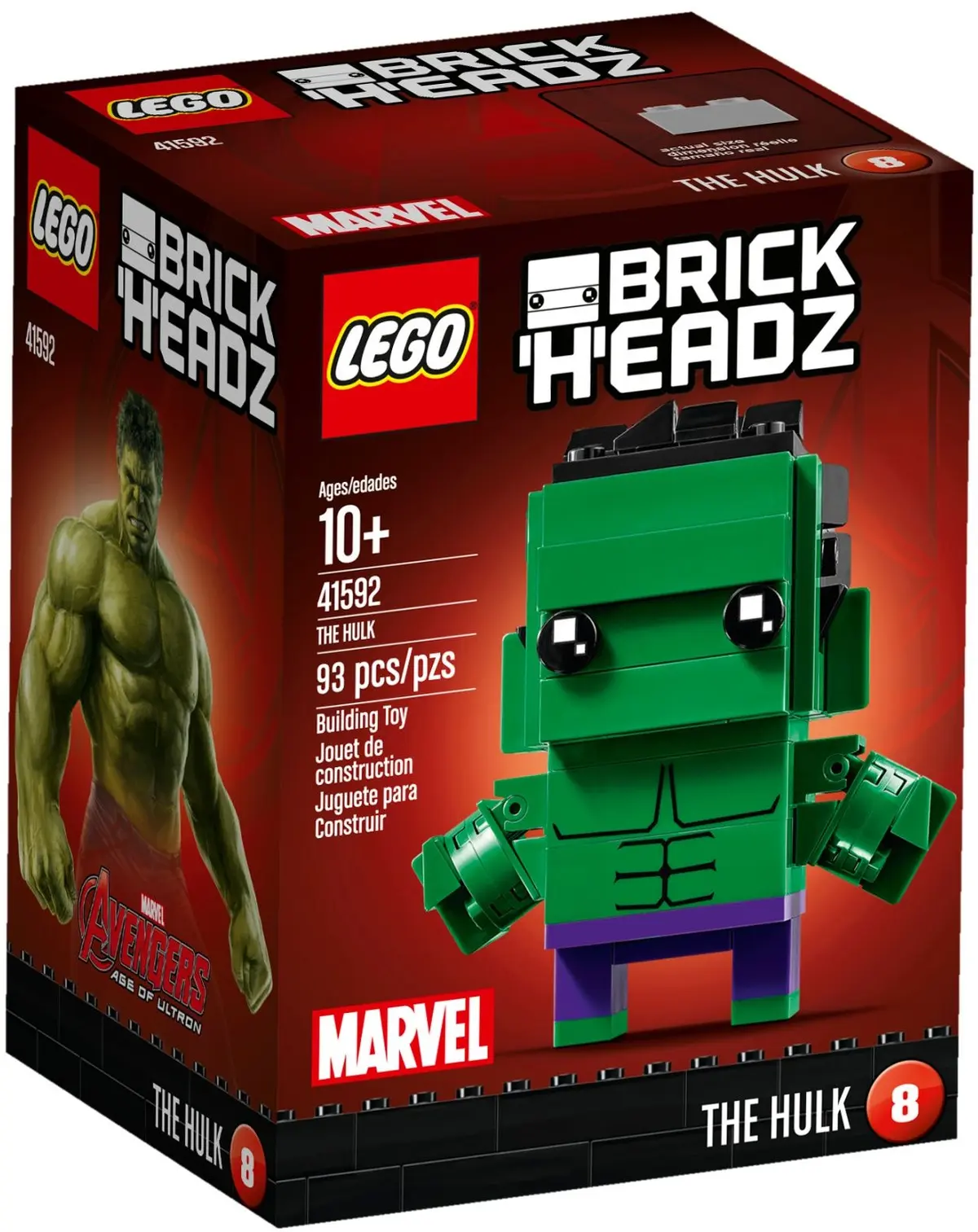 LEGO BrickHeadz 41592 The Hulk set, image 2