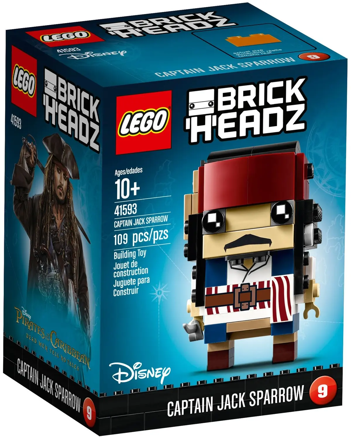 LEGO BrickHeadz 41593 Captain Jack Sparrow set, image 2