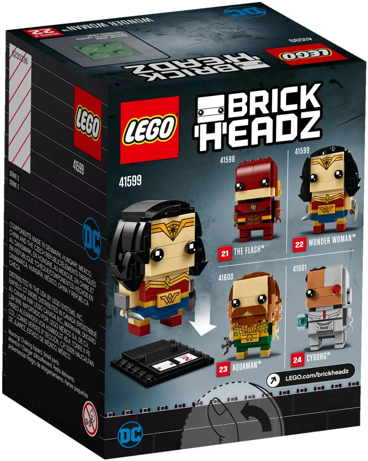 LEGO BrickHeadz 41599 Wonder Woman set, image 3
