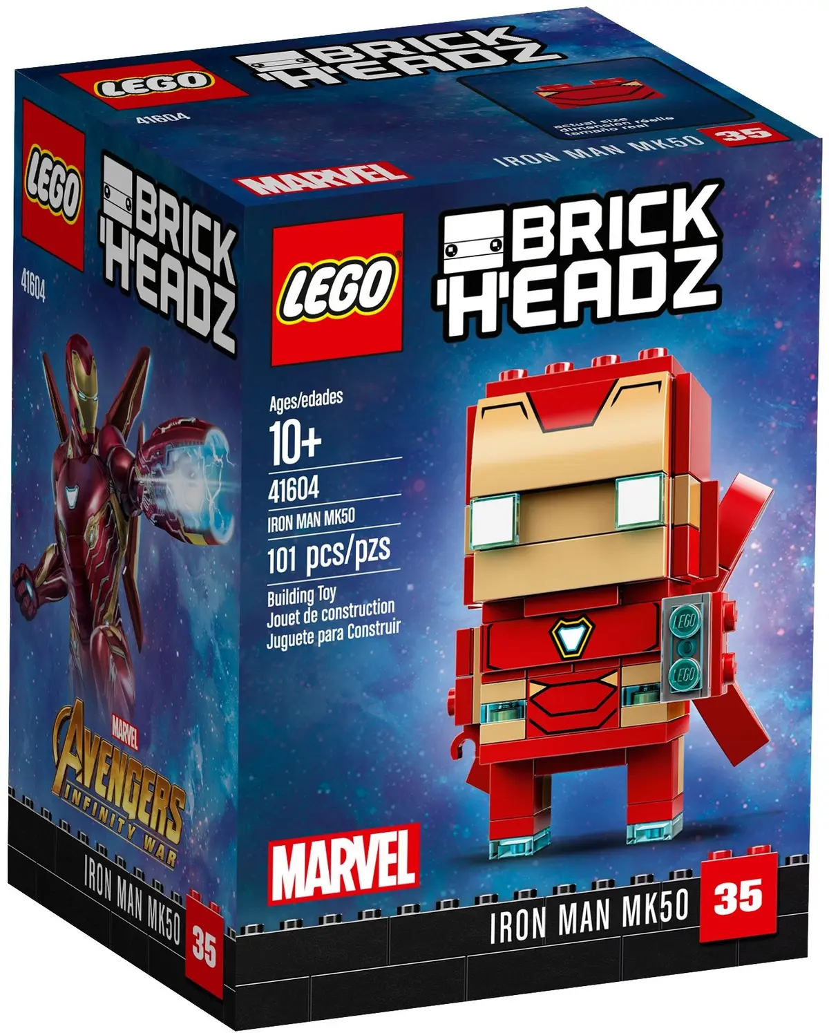 LEGO BrickHeadz 41604 Iron Man MK50 set, image 2
