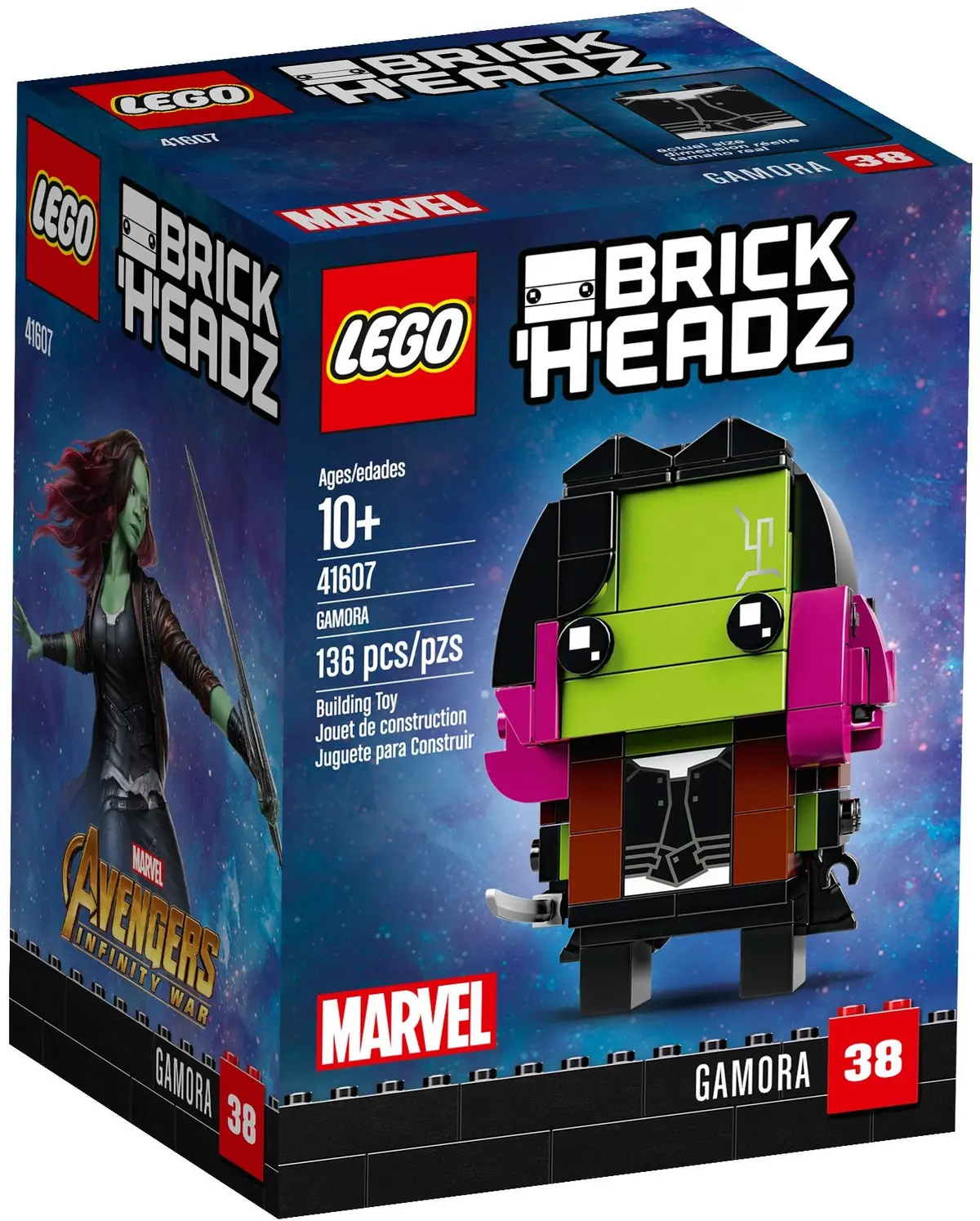 LEGO BrickHeadz 41607 Gamora set, image 2