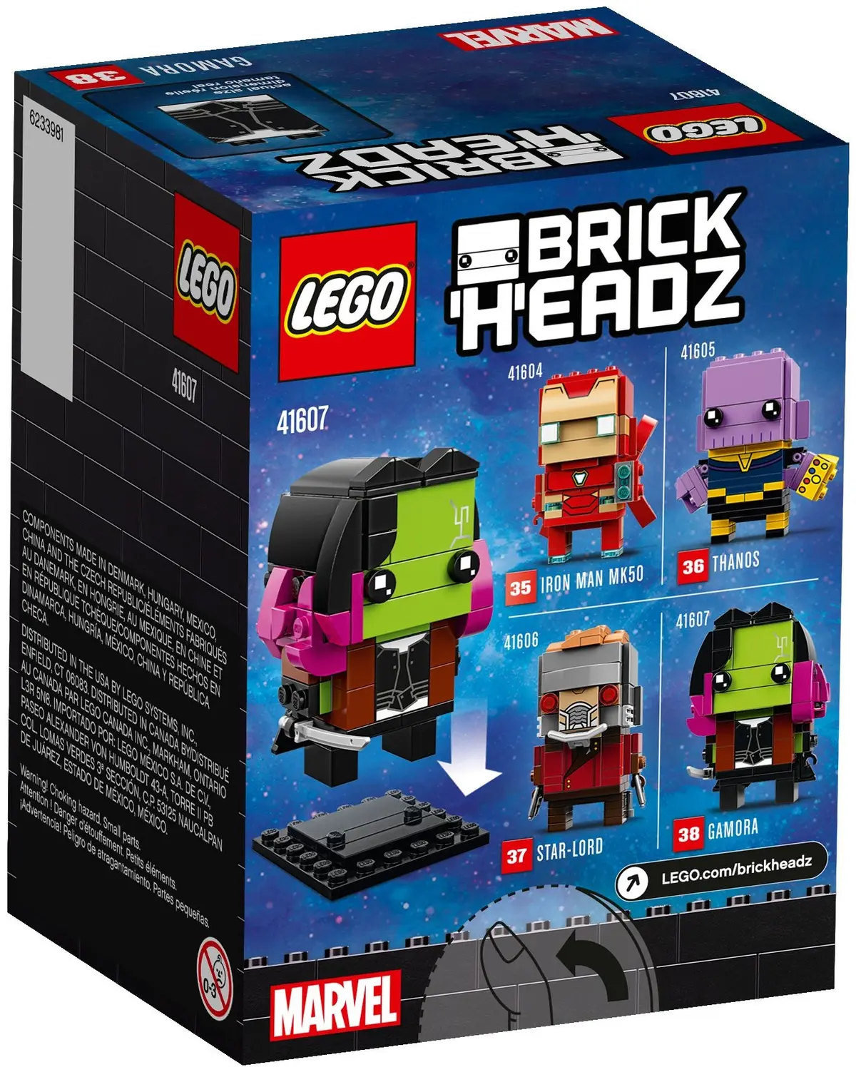LEGO BrickHeadz 41607 Gamora set, image 5
