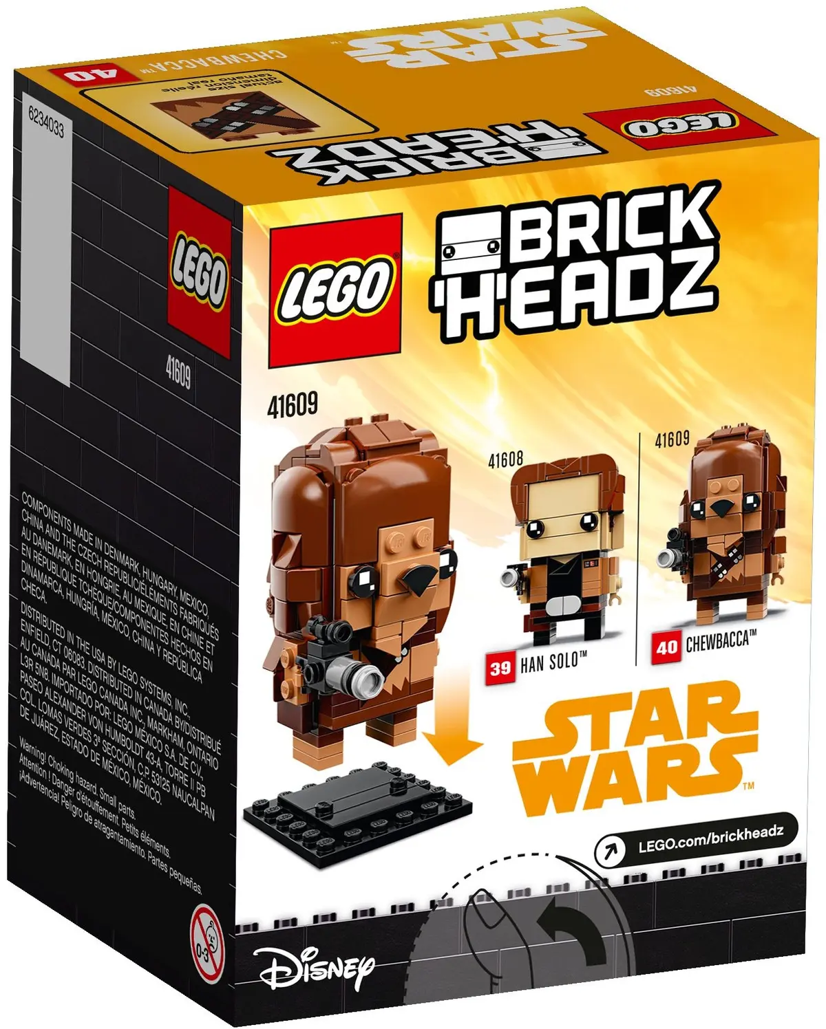 LEGO BrickHeadz 41609 Chewbacca set, image 5