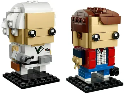 LEGO BrickHeadz 41611 Marty McFly & Doc Brown set