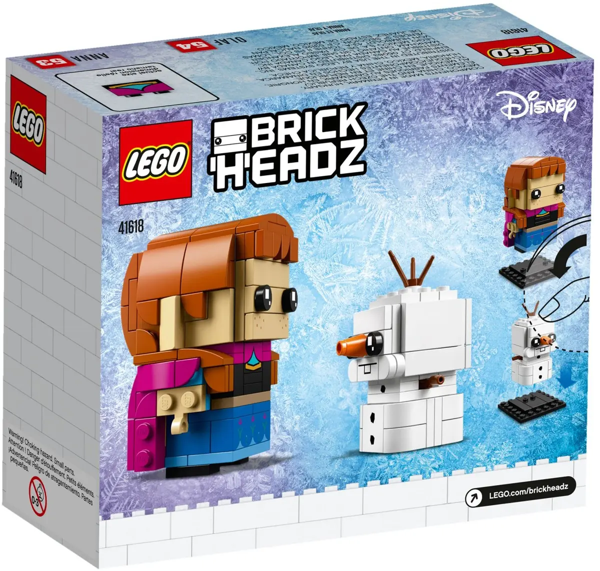 LEGO BrickHeadz 41618 Anna & Olaf set, image 5