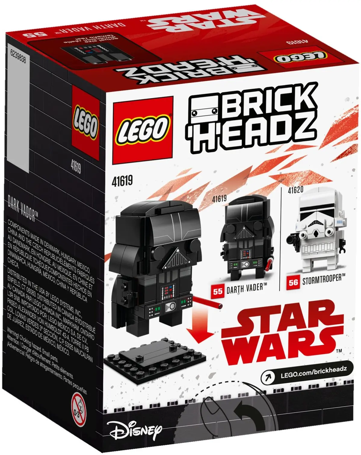 LEGO BrickHeadz 41619 Darth Vader set, image 5