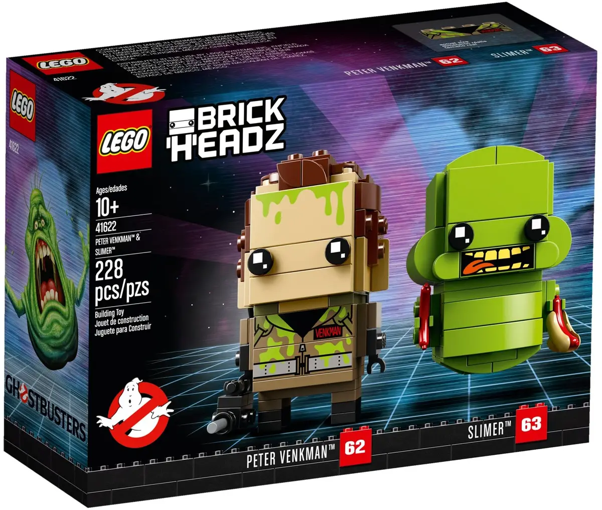 LEGO BrickHeadz 41622 Peter Venkman & Slimer set, image 2