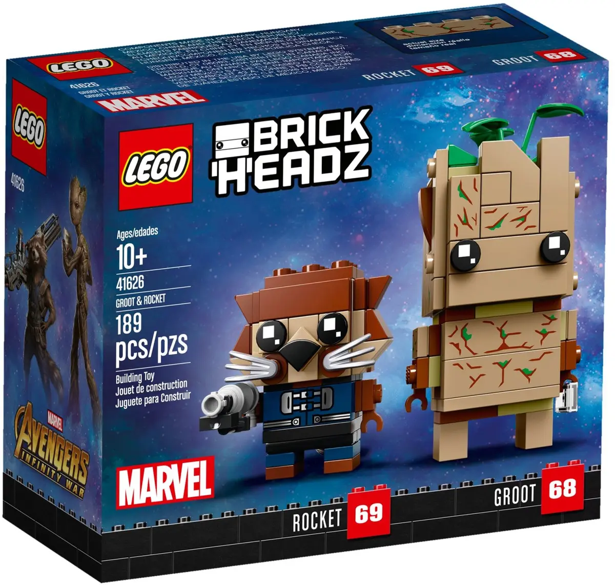 LEGO BrickHeadz 41626 Groot & Rocket set, image 2