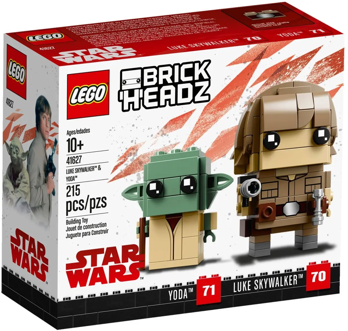 LEGO BrickHeadz 41627 Luke Skywalker & Yoda set, image 2