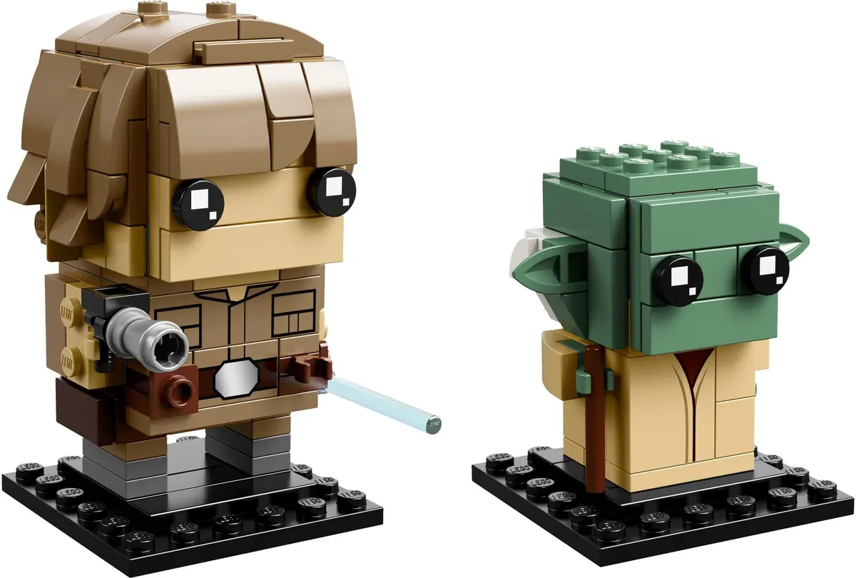 LEGO BrickHeadz 41627 Luke Skywalker & Yoda set