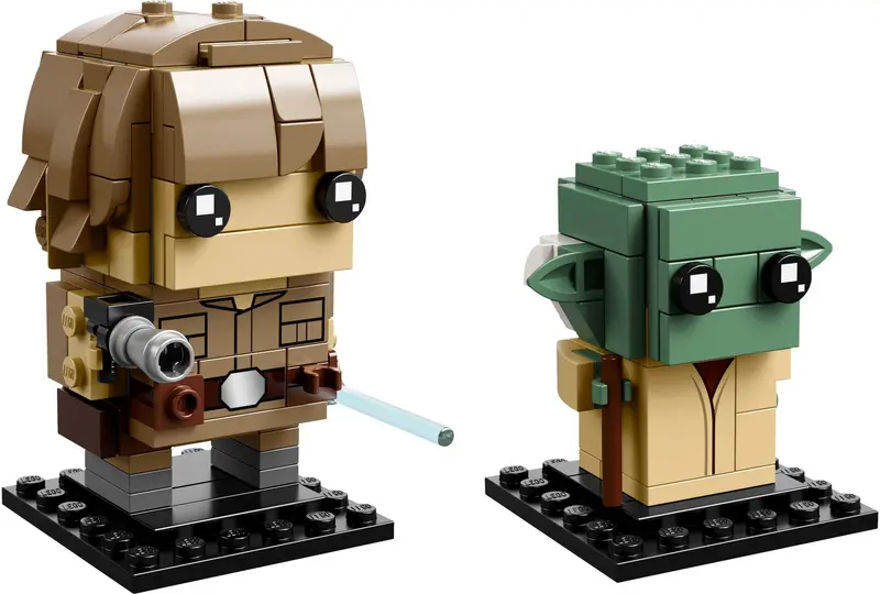 LEGO BrickHeadz 41627 Luke Skywalker & Yoda set