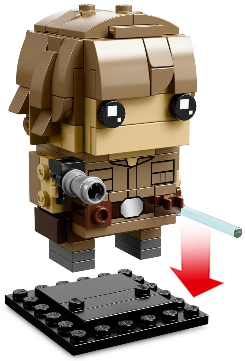 LEGO BrickHeadz 41627 Luke Skywalker & Yoda set, image 4