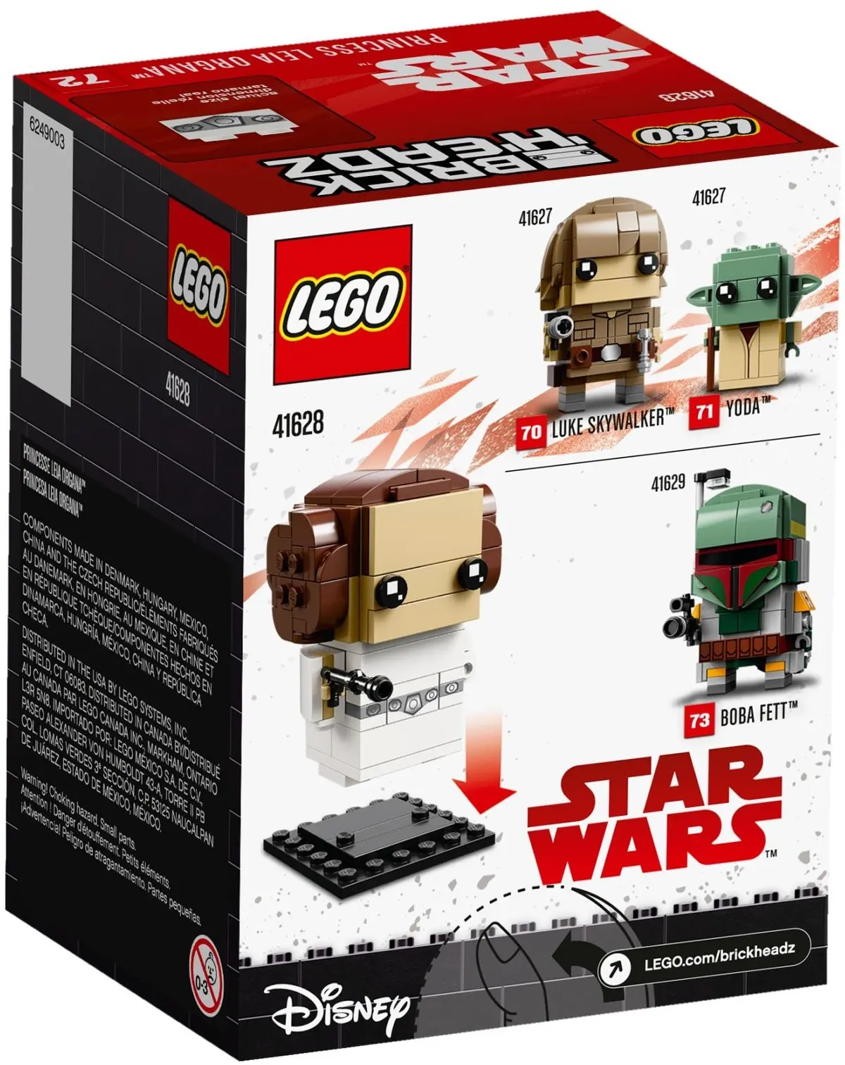 LEGO BrickHeadz 41628 Princess Leia Organa set, image 4