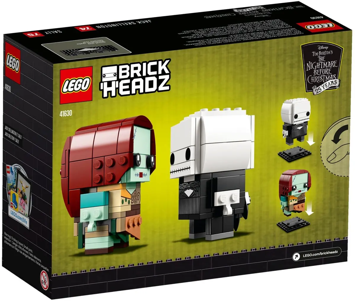 LEGO BrickHeadz 41630 Jack Skellington & Sally set, image 5