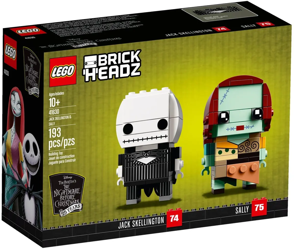 LEGO BrickHeadz 41630 Jack Skellington & Sally set, image 2
