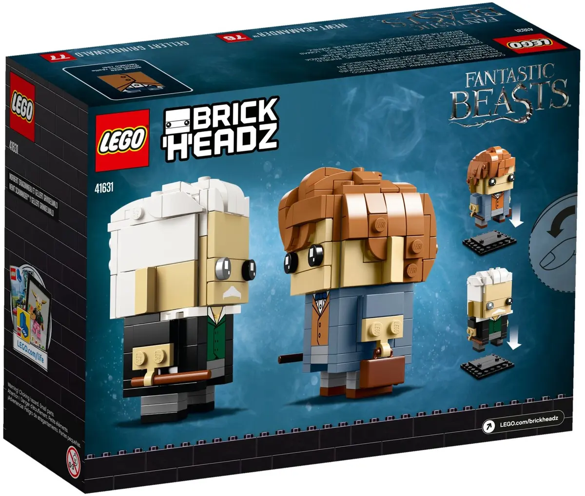LEGO BrickHeadz 41631 Newt Scamander & Gellert Grindelwald set, image 4