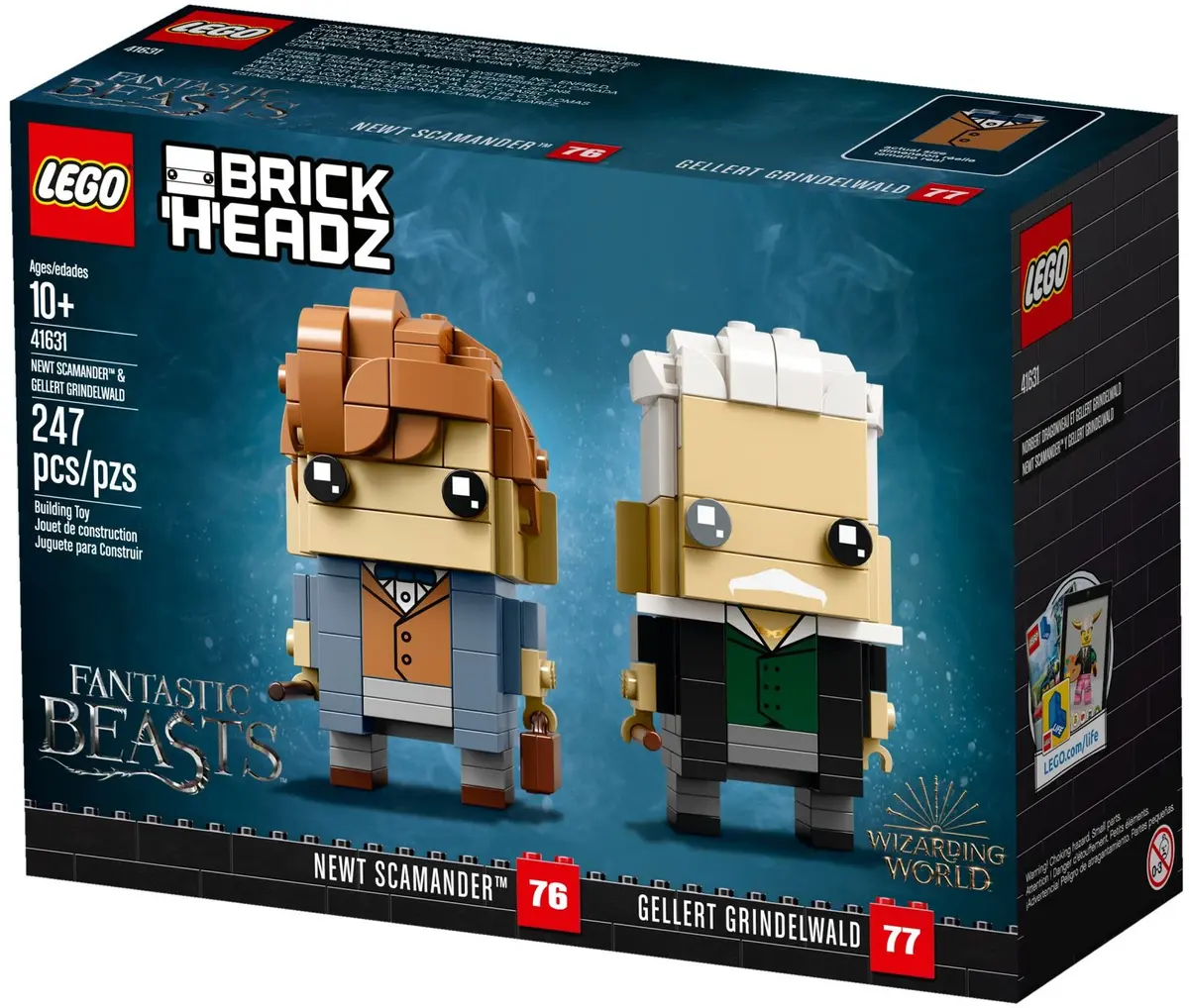 LEGO BrickHeadz 41631 Newt Scamander & Gellert Grindelwald set, image 5