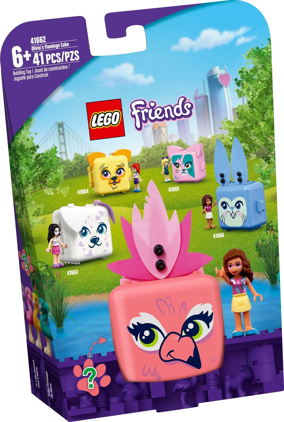 LEGO Friends 41662 Olivia's Flamingo Cube set, image 2
