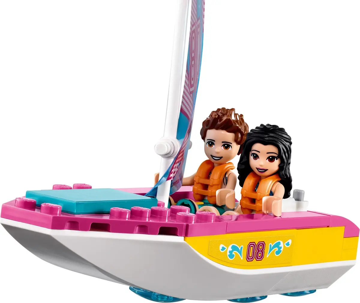 LEGO Friends 41681 Forest Camper Van and Sailboat set, image 4