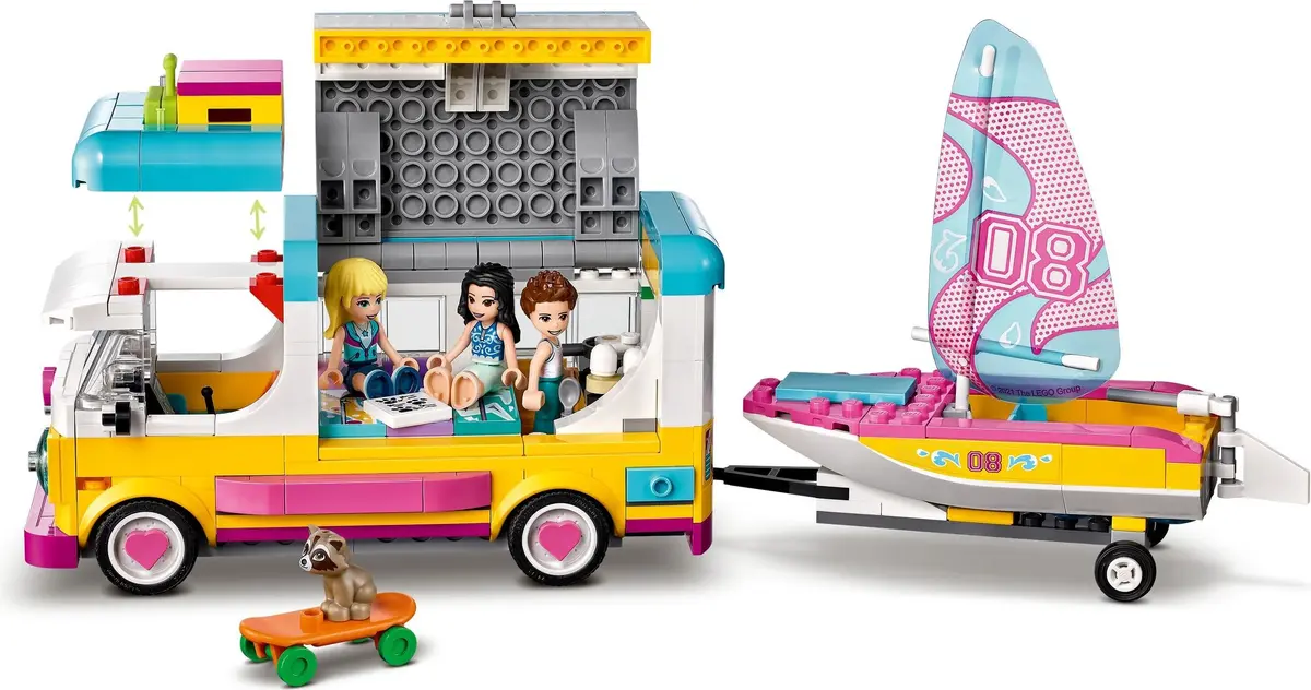 LEGO Friends 41681 Forest Camper Van and Sailboat set, image 17