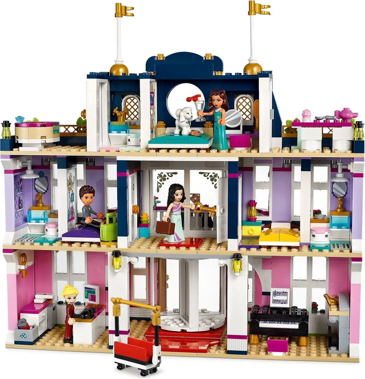 LEGO Friends 41684 Heartlake City Grand Hotel set, image 4