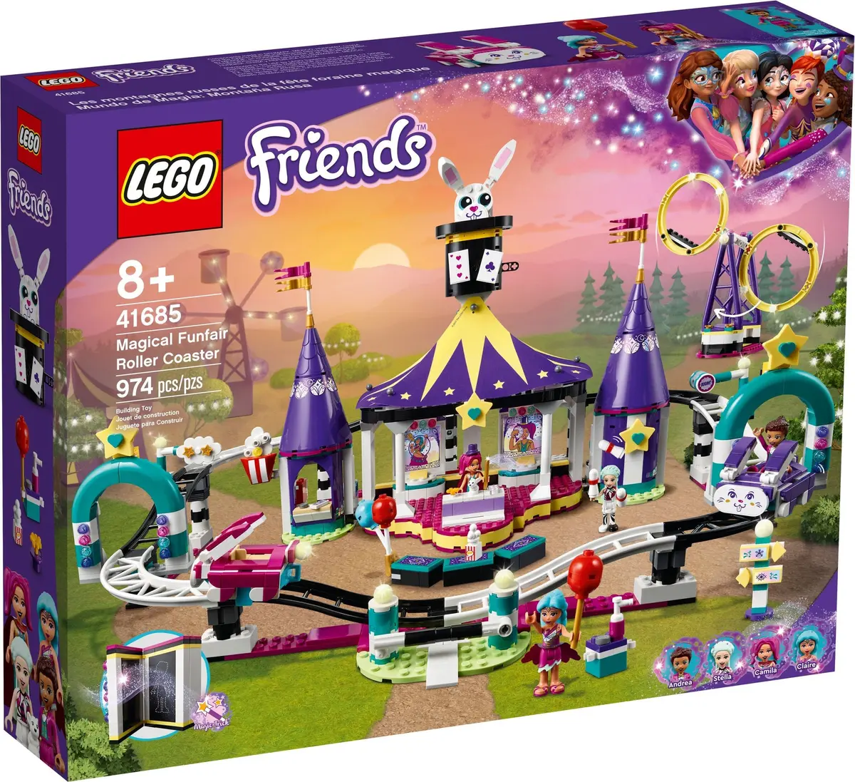 LEGO Friends 41685 Magical Funfair Roller Coaster set, image 2