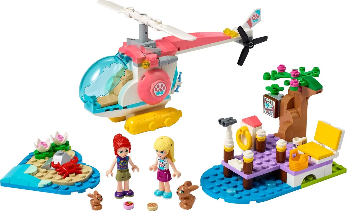LEGO Friends 41692 Vet Clinic Rescue Helicopter set